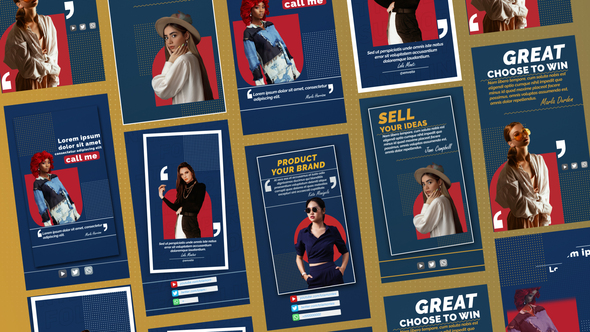 Influencer Quotes Stories Product Promo template preview