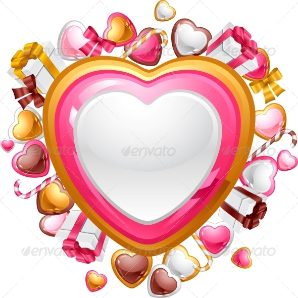 Valentine's Day Vector Background - Valentines Seasons/Holidays