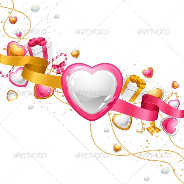 Valentine's Day Vector Background - Valentines Seasons/Holidays