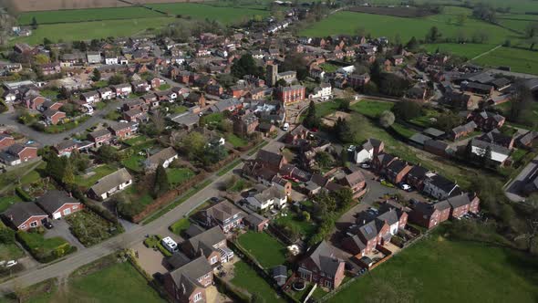 Swinford Village Spring Aerial Leicestershire Landscape