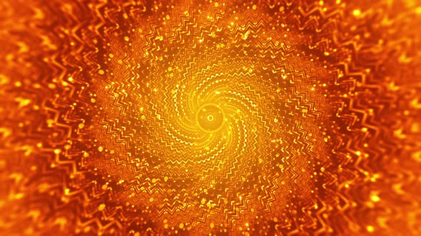 Orange Glowing Spiral