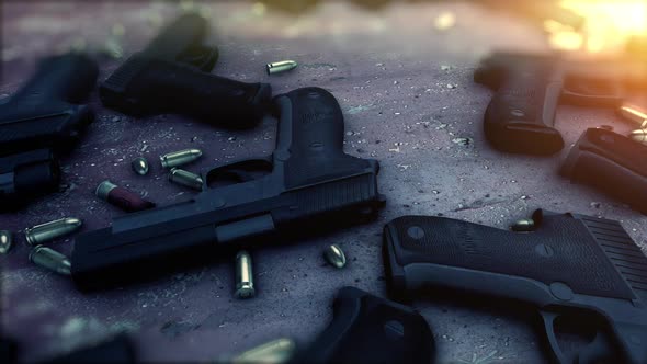 Gun And Bullets Background 2