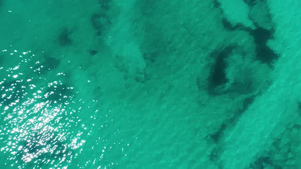 Flight Over Beautiful Seashore at Mallorca