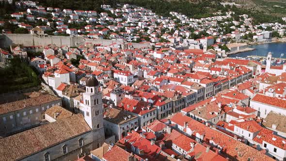 Aerial View of Old Town of Dubrovnik, Croatia
