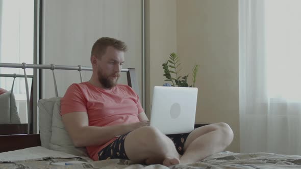 Male Freelancer Working From Home