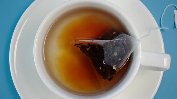 Brewing Tea in Porcelain Cup alt