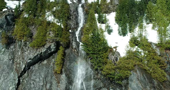 Glacial Snowmelt Glorious Nature Rugged Mountain Stream Snow Waterfall Ice Melting River Spring alt