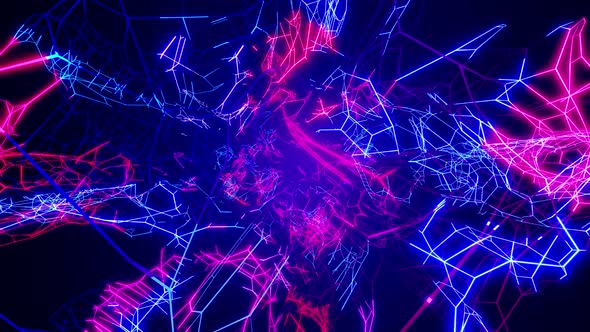 Vj Loop Abstract Sci Fi Neon Light Background alt