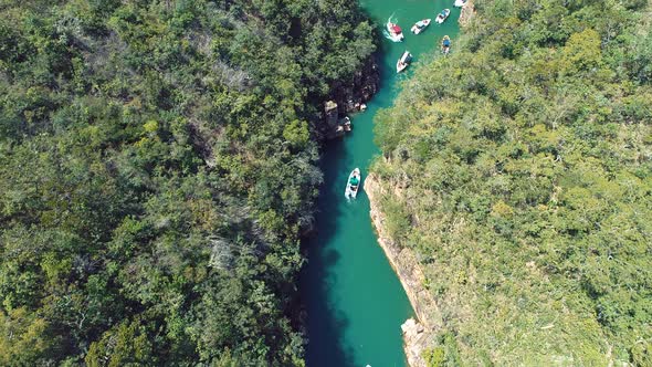 Capitolio lagoon tourism landmark at Minas Gerais state Brazil. alt