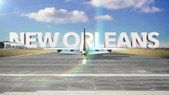 Commercial Airplane Landing Capitals And Cities   New Orleans