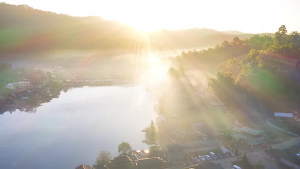 Landscape Sunrise at Lee wine Rak Thai, Ban Rak Thai. alt