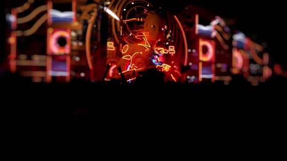 Happy People are Watching an Amazing Musical Concert alt