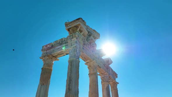 Temple of Apollo aerial view alt