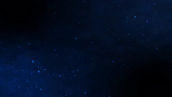 Dark Blue Particle Background 4K