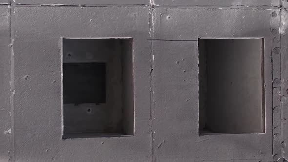 Vertical Video of Borodyanka Ukraine  Destroyed Building During the War alt