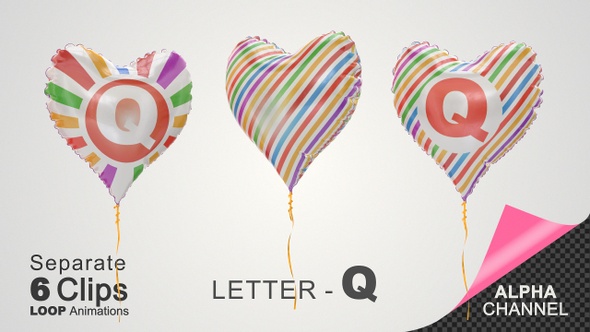 Balloons with Letter - Q