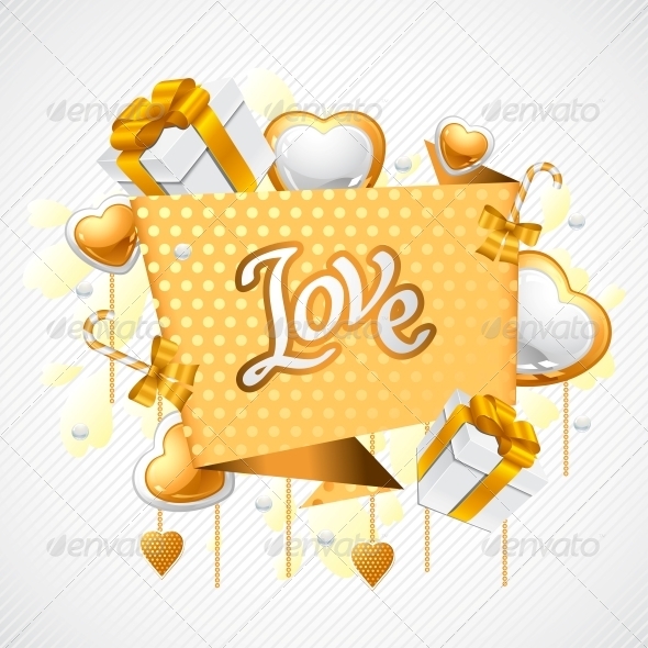 Valentine's Day Vector Background - Valentines Seasons/Holidays