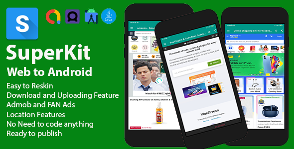 SuperKit Web to Android app