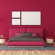 Viva magenta modern bedroom - PhotoDune Item for Sale