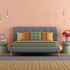 Colorful modern master bedroom - PhotoDune Item for Sale