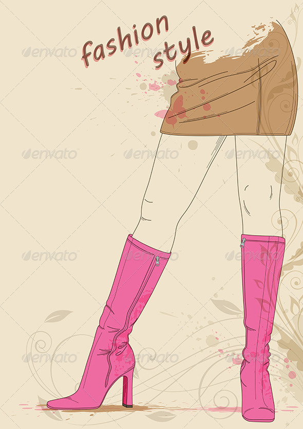 Female Legs in Boots - People Characters