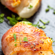 Fried goat cheese covered with smoked bacon - PhotoDune Item for Sale