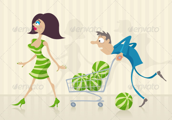 Watermelons - Which Is Better? - Commercial / Shopping Conceptual