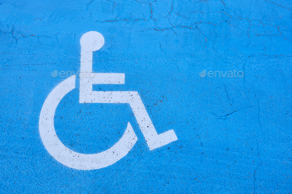 handicapped sign - Stock Photo - Images