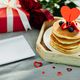 Breakfast or brunch for Valentine&#39;s Day. Mockup. Blank for greeting card for text - PhotoDune Item for Sale
