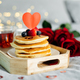 Valentine&#39;s day composition with breakfast, gift box and roses.  - PhotoDune Item for Sale