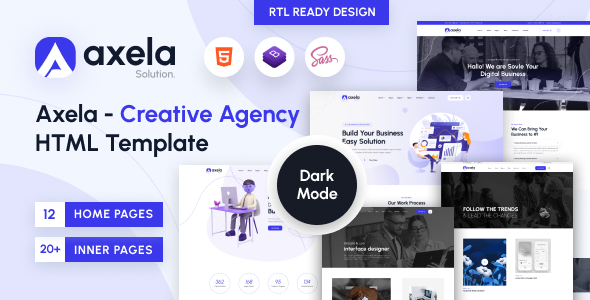 Axela - Creative Agency & Portfolio HTML Template