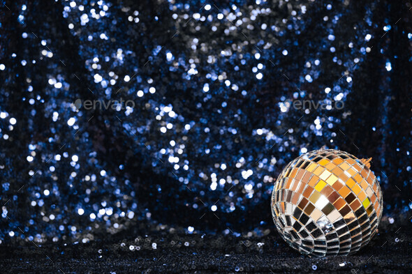 silver disco ball background