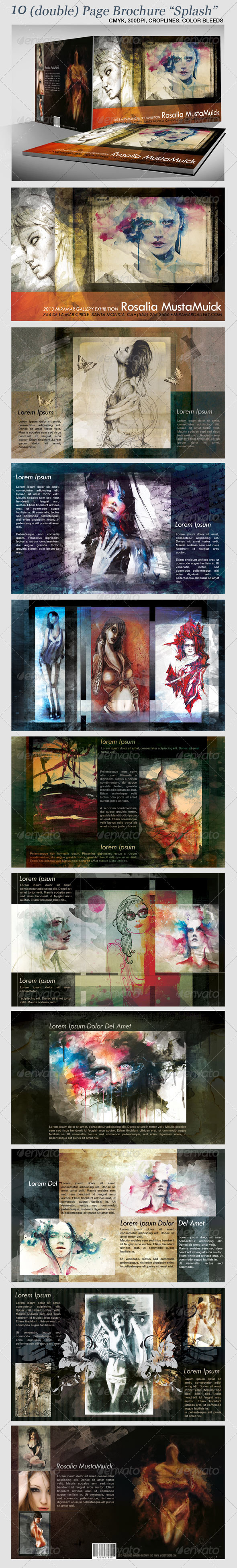 10-page Brochure "Splash" - Brochures Print Templates