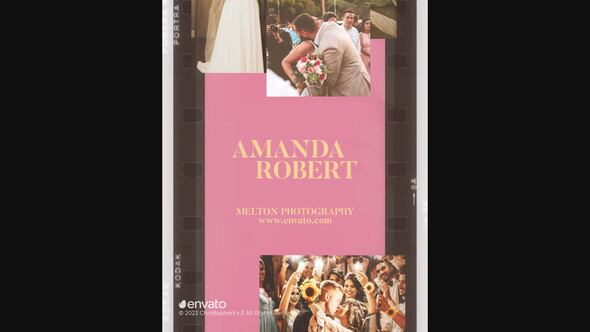 Wedding Day // Vertical Video Video Displays template preview