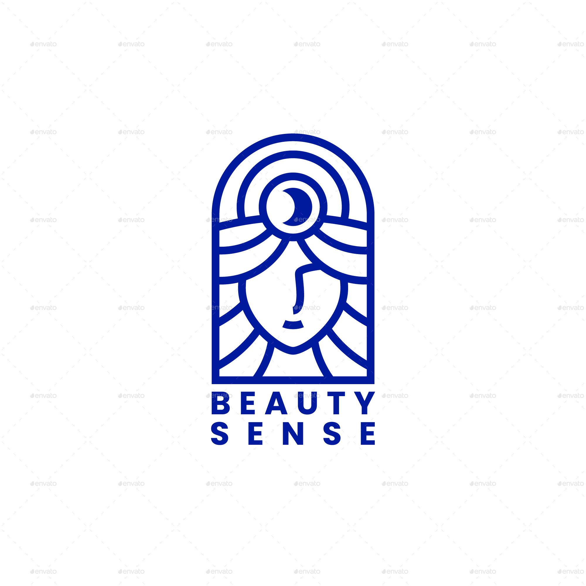 Beauty Sense Women Aesthetic Line Logo Design, Logo Templates GraphicRiver