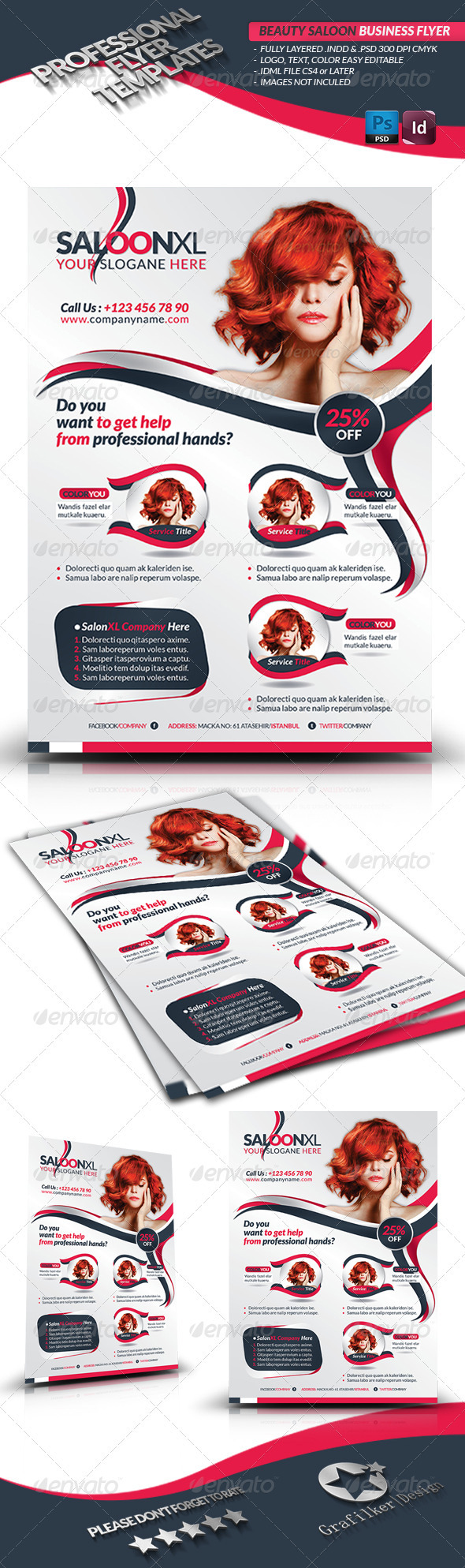 Beauty Salon Business Flyer - Corporate Flyers