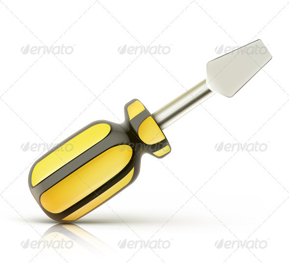 Screwdriver Icon - Man-made Objects Objects