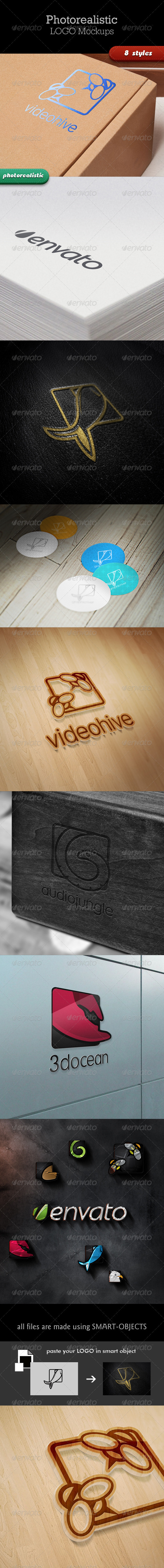 Realistic Logo Mockups - Logo Product Mock-Ups