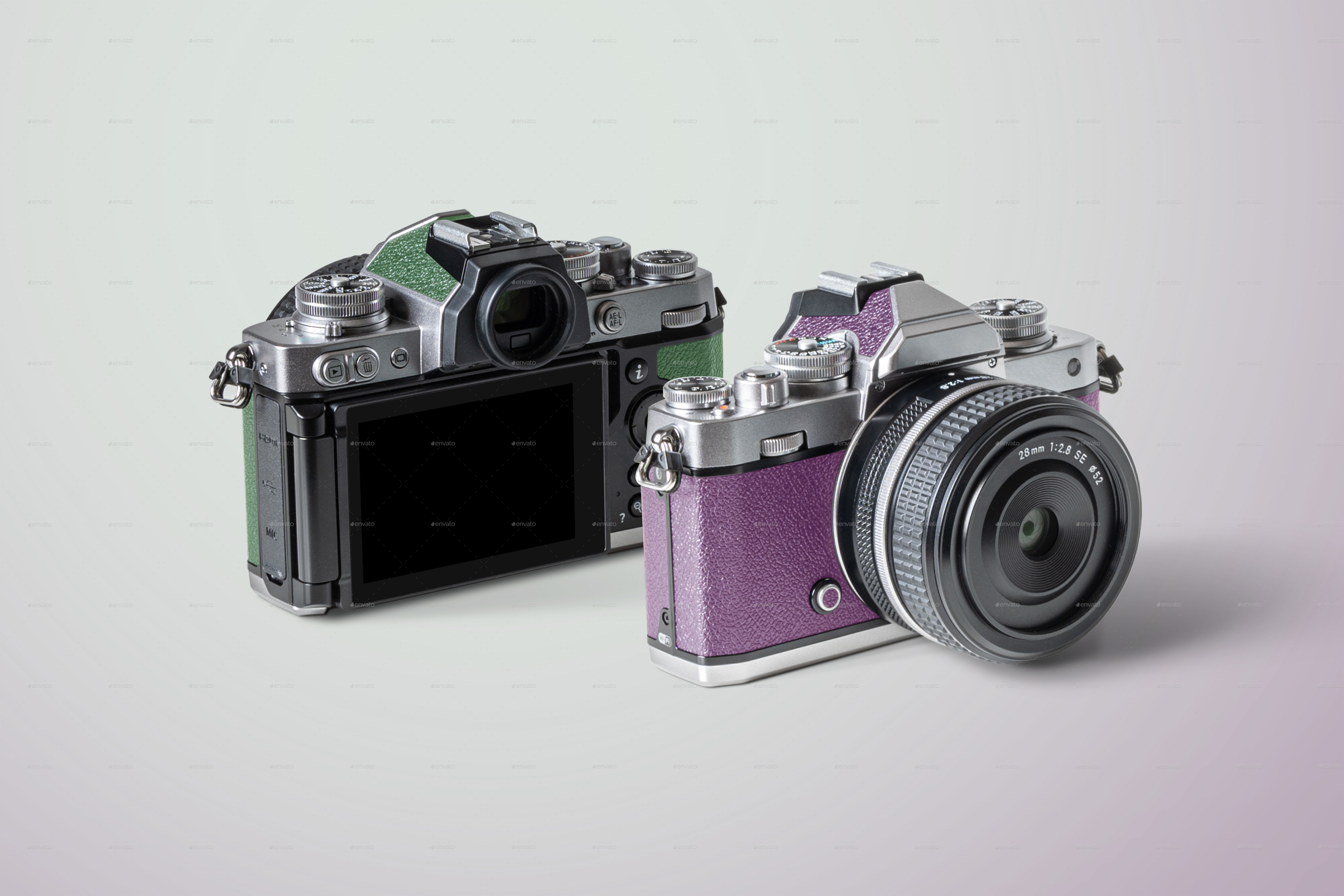 Retro Styled Mirrorless Mockup 5K, Graphics | GraphicRiver