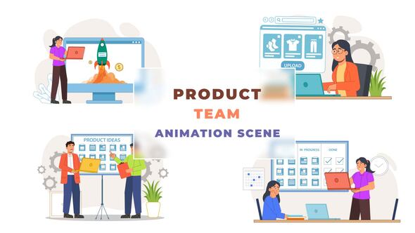 Product Team Animation Scene