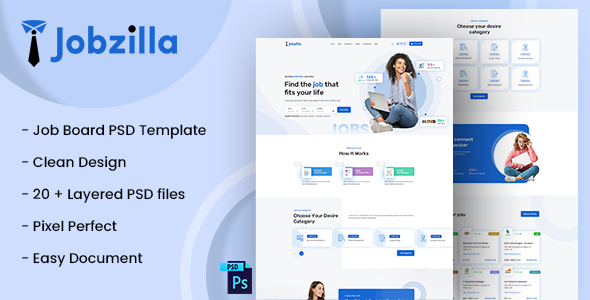 Job Board PSD Template