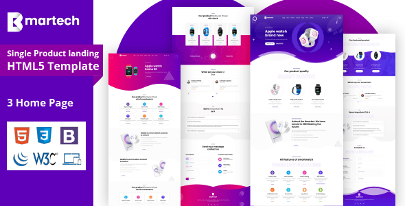 Bemartech - Single Product  landing HTML5 Template