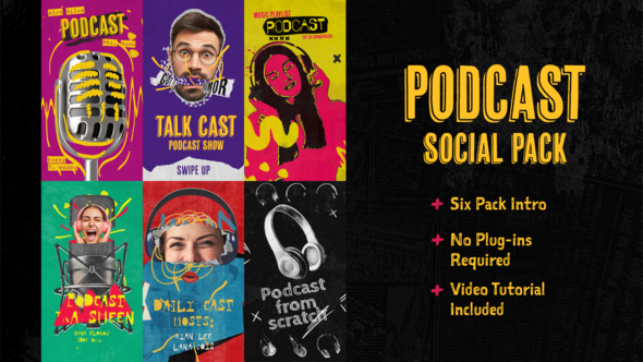 Podcast Intro Social Pack