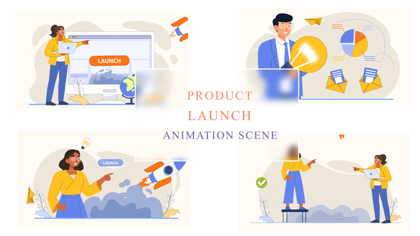 Product Launch Animation Scene Explainer