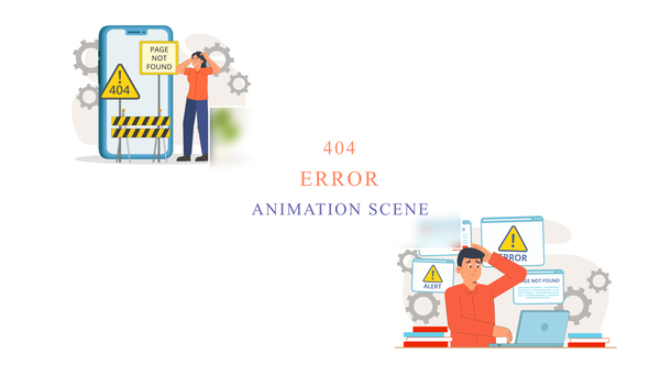 404 Error Animation Scene