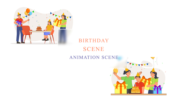 Birthday Animation Scene