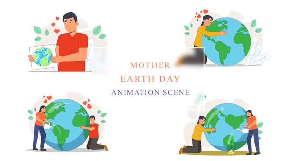 Mother Earth Day Animation Scene