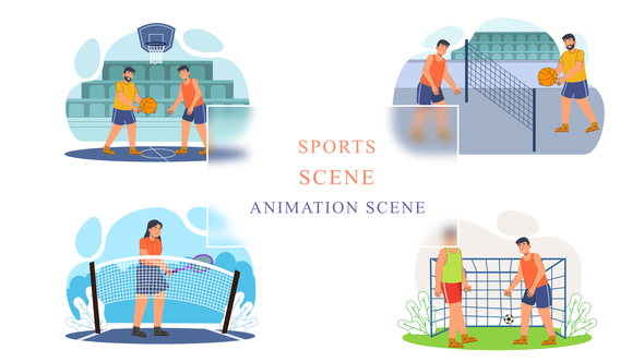 Sports Animation Scene