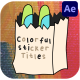 Colorful Sticker Titles | After Effects - VideoHive Item for Sale