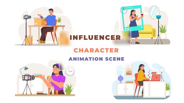 Influencer Animation Scene